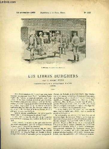 Supplement A La Revue Mame N° 312 - Les Libres Burghers (Suite) Vii. La Mort Est Le Devoir Par G. Saint-Yves, Illustrations D Alfred Paris