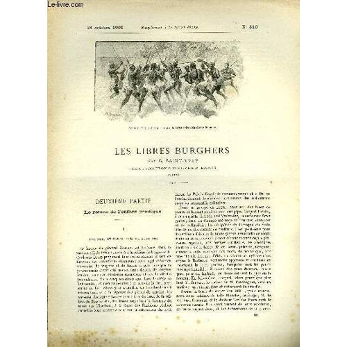 Supplement A La Revue Mame N° 316 - Les Libres Burghers (Suite) Deuxième Partie - Le Retour De L Enfant Prodigue I. Par G. Saint-Yves, Illustrations D Alfred Paris