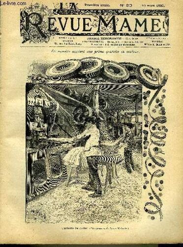 La Revue Mame N° 23 - L Industrie Des Cenfetti Par Léo Claretie, Une Collaboration (Suite) Par Jean De La Bretonnière, Hindous Et Indiens Par Lucien Biart, Une Évasion Par A. Lecoy De La Marche, A L(...)