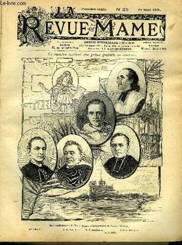 La Revue Mame N° 25 - Les Conférenciers De Notre-Dame Par Edouard Trogan, Les Trois Disparus Du Sirius Par Georges Price, Petit Nuage (Suite Et Fin) Par Henry De Brisay, Avé Maria Par Pierre Maël, La(...)