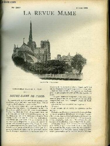 La Revue Mame N° 387 - Notre-Dame De Paris Par Henri Guerlin, Nos Petites Annonces, Le Stand De Monaco Par Le Comte De Mirabal, Surcourf Par Gérard De Beauregard, Enfants D Apollon Par Georges D(...)