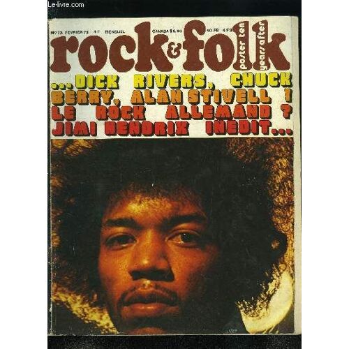Rock & Folk N° 73 - Hamster Jovial Par Gotlib, Tommy Par Alain Dister, Catherine Ribeiro Par Alain Dister, Alice Par Jacques Chabiron, Jeff Beck Par Charlie, Trash Par Yves Adrien, Week End Par(...)