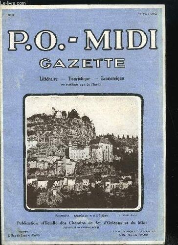 P.O.- Midi Gazette N° 3 - Une Consultation - Nouvelle Gasconne Par Marcel Durey, D.W. Griffith Et La Bonté Par Lucien Wahl, Le Sauvage Par Joseph Voisin, De Biarritz A Eaux-Bonnes, Vers Le Languedoc(...)