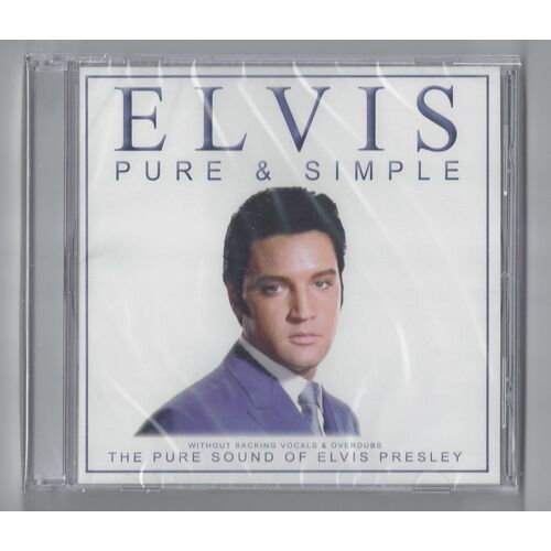 Elvis Presley Pure & Simple Without Backing Vocals & Overdubs Disc Original Picture 15 Tracks Livret Soundboard Recording Edition Limitée À 500 Ex Sortie 2017