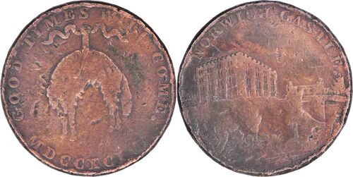Uk - Jeton - 1794 - Norwich Castle - Good Times Will Come - Mouton Suspendu - 17-240