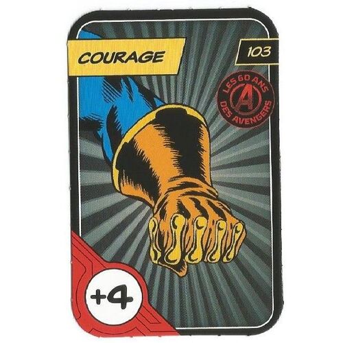 Carte Marvel - Défie Tes Héros - N°103 - Courage - Leclerc 2023