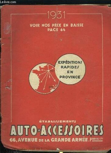 Catalogue Etablissements Auto-Accessoires
