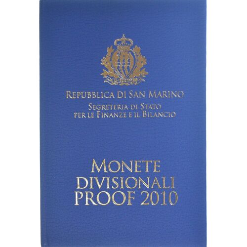 Saint-Marin 2010 +++ Coffret Be Avec Série Complète 8 Valeurs Neuves De 1ct À 2euro 2010 En Qualité Be +++Rarissime+++