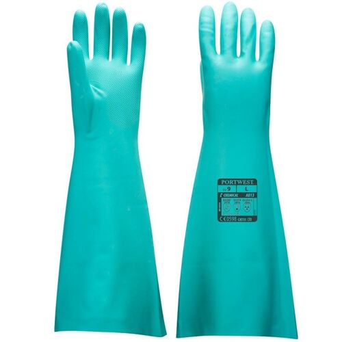 Portwest - Gants de protection chimique en nitrile extra long 48cm