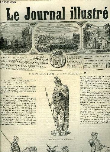 Le Journal Illustre N° 183 - Exposition Universelle, Sculpture : Une Amazone, Un Cavalier Romain, Enfants Sur Un Bouc, Le Valet De Chiens Par S, Honfleur Par Jacques Bonus, La Maison De La Rue D(...)