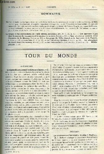 Le Cosmos - Revue Des Sciences Et De Leurs Applications N° 1175 - Quelques Dimensions D Orbites Stellaires, Le Mouvement Brownien Visible A L Oeil Nu, L Étude Microscopique Des Courants Alternatifs(...)