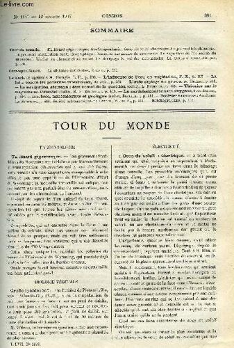 Le Cosmos - Revue Des Sciences Et De Leurs Applications N° 1185 - Un Lézard Gigantesque, Greffe Spontanée, Coup De Soleil Électrique, Le Journal Téléphonique, La Première Installation(...)