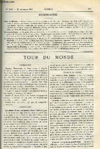 Le Cosmos - Revue Des Sciences Et De Leurs Applications N° 1143 - Donato Tommasi, La Chute D Une Météorite Dans L Atlantique, La Création D Un Geyser, Une Mine De Pierres Précieuses, Ascension Des(...)
