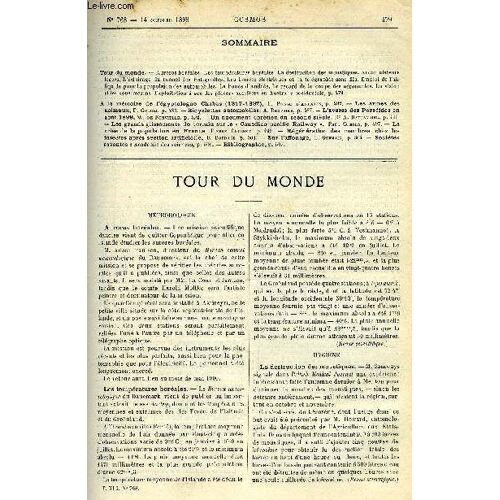 Le Cosmos - Revue Des Sciences Et De Leurs Applications N° 768 - Aurores Boréales, Les Températures Boréales, La Destruction Des Moustiques, Accumulateurs Légers, L Éclairage Du Tunnel Des(...)