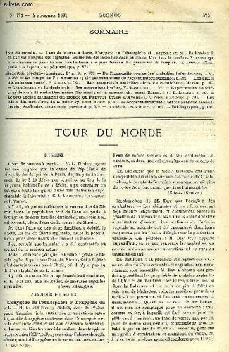 Le Cosmos - Revue Des Sciences Et De Leurs Applications N° 771 - L Eau De Source A Paris, L Oxygène De L Atmosphère Et L Oxygène Du Sol, Recherches De M. Day Sur L Origine Des Asphaltes, Extinction(...)