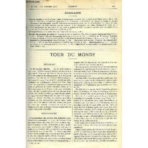 Le Cosmos - Revue Des Sciences Et De Leurs Applications N° 766 - Le Dr Lucien Quélet, L Organisation Du Service Des Flotteurs Pour L Étude Des Courants, Une Nouvelle Falsification Du Lait, Les Dépots(...)