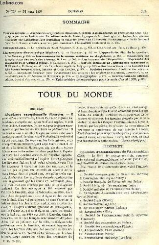 Le Cosmos - Revue Des Sciences Et De Leurs Applications N° 739 - Abondance Exceptionnelle D Insectes, Concours D Accumulateurs De L Automobile Club, Télégraphie Par Ondes Hertziennes, Embellissements(...)
