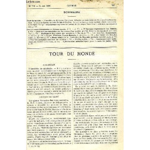 Le Cosmos - Revue Des Sciences Et De Leurs Applications N° 752 - L Aérolithe De Bjurholm, Les Glaces Flottantes Des Mers Australes, Maximum De La Force Physique, La Peste En Egypte, Le Trafic Du Lait(...)