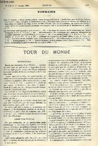 Le Cosmos - Revue Des Sciences Et De Leurs Applications N° 873 - Etude Des Tempetes De L Océan, Le Gaz Acétylène Et La Purification Pour L Éclairage, Télégraphie Sans Fil, Langue Francaise, L(...)