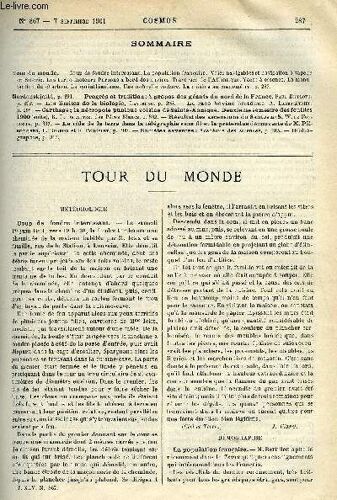 Le Cosmos - Revue Des Sciences Et De Leurs Applications N° 867 - Coup De Foudre Intéressant, La Population Francaise, Voies Navigables Et Navigation A Vapeur En Sibérie, Les Turbo-Moteurs Parsons A(...)