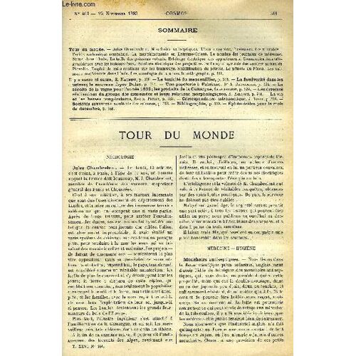 Le Cosmos - Revue Des Sciences Et De Leurs Applications N° 461 - Jules Chambrelent, Mouchoirs Antiseptiques, L Eau Oxygénée, Résistance Des Microbes L Acide Carbonique Comprimé, La Morphinomanie En(...)
