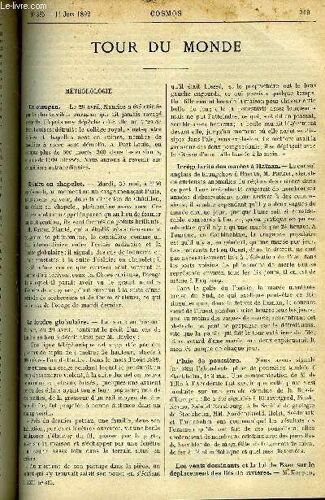 Le Cosmos - Revue Des Sciences Et De Leurs Applications N° 385 - Un Ouragan, Eclairs En Chapelet, La Foudre Globulaire, Irrégularité Des Marées A Hainan, Pluie De Poussière, Les Vents Dominants Et La(...)