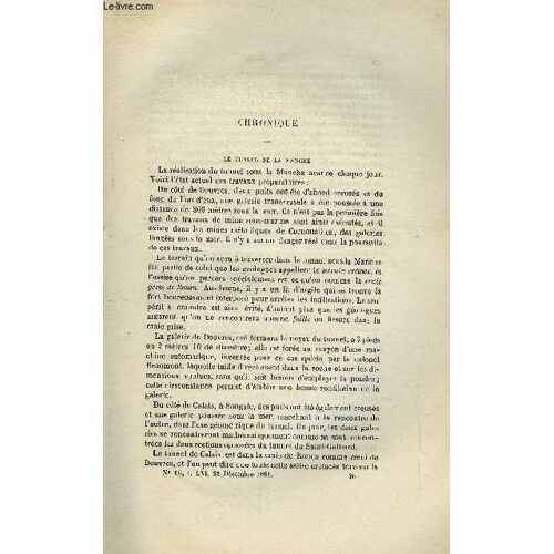 Les Mondes (Cosmos) N° 16 - Le Tunnel De La Manche, Recherche D Une Nouvelle Source De Sucre, La Ramie Et Le China-Gras, Une Plante Qui Remplace La Vigne, Tavelure Des Fruits, Climatologie De Venise(...)