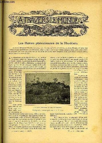 A Travers Le Monde N° 10 - Les Ruines Phéniciennes De La Rhodésie, Après Le Percement Du Simplon, Les Maisons Ouvrières, Un Peintre En Océanie A La Recherche De La Couleur Locale