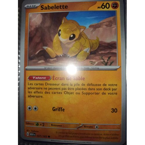 Commune - Pokemon - 151 - Sabelette 27/165