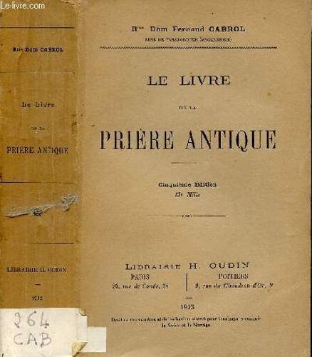Le Livre De La Priere Antique