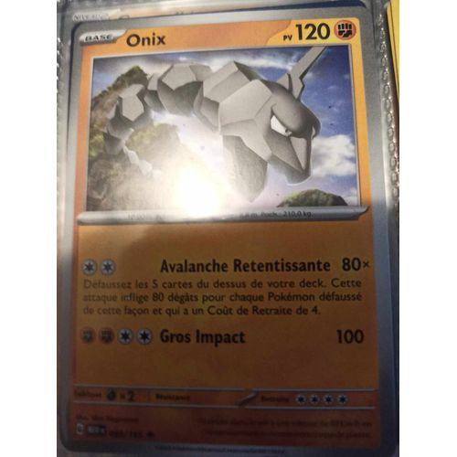 Peu Commune - Pokemon - 151 - Onix 95/165
