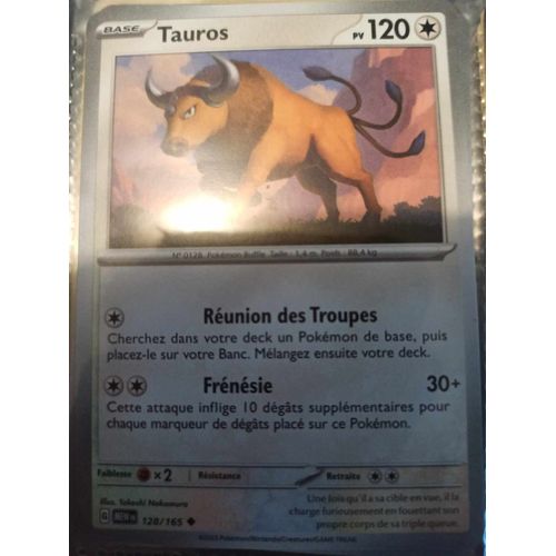 Peu Commune - Pokemon - 151 - Tauros 128/165