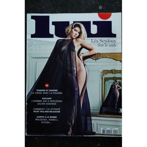 Lui 001 N° 1 2013 Cover Lea Seydoux Entierement Nue Photo Mario Sorrenti Erotic Mikael Jansson