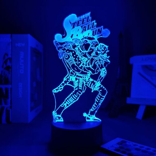 Lampe 3d En Acrylique À L'effigie De Jojo, Anime Bizarre Adventure, Luminaire Décoratif D'intérieur, Idéal Comme Cadeau D'anniversaire