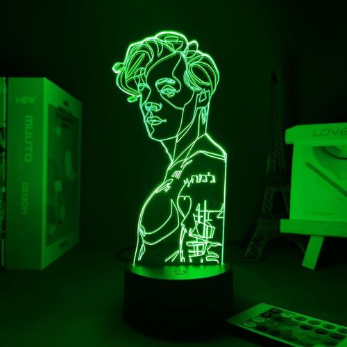 Lampe Led 3d En Forme De Manga Avec Usb, Ampoule Intelligente, Luminaire Décoratif D'intérieur, Idéal Pour La Chambre D'un Enfant