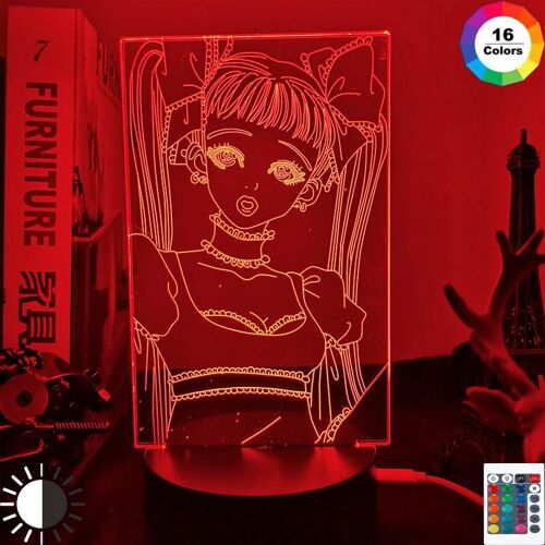 Lampe Led 3d En Forme De Miwako Sakurada, Luminaire Décoratif D'intérieur, Idéal Pour Une Chambre À Coucher Ou Un Bureau