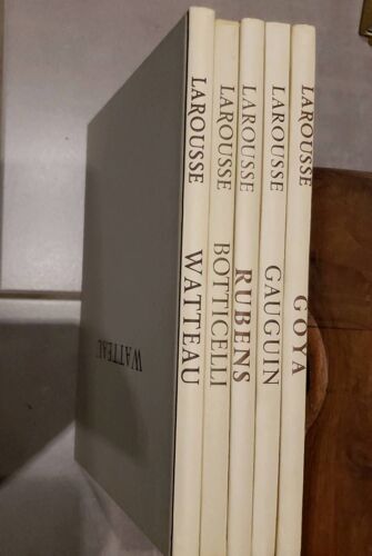 Les Grands Peintres - Watteau - Boticelli - Rubans- Gauguin - Goya - Éditions Larousse - 5 Volumes - 1959