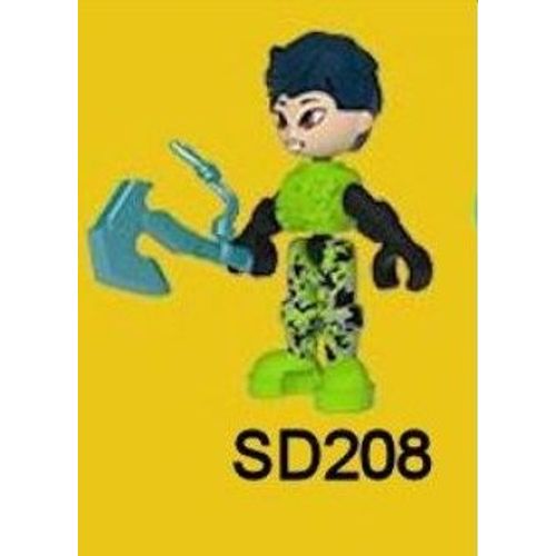 Figurine "Kinder / Infinimix" (2016) - Série: Africa Safari - N° 1 - Ray Avec Une Hache ( Sd208 / Sd-208 ) Avec Bpz