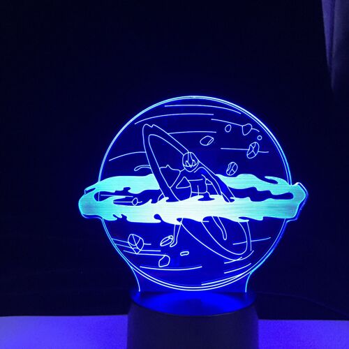 Avatar The Last Airbender Aang Anime 3d Led Lampe Pour La Décoration De La Maison Cadeau D'anniversaire Led Veilleuse De Décoration De Chambre À Coucher
