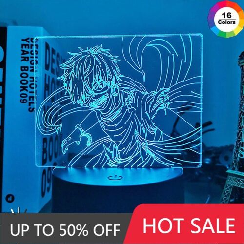 Lampe Led 3d, Ken Kaneki, Pour Chambre À Coucher, Veilleuse En Acrylique, Cadeau D'anniversaire Cool, Anime Tokyo Ghoul