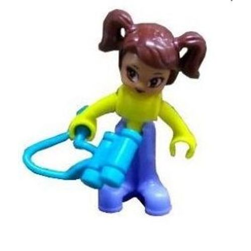 Figurine "Kinder / Infinimix" (2016) - Série: Polaire - N° 5 - Anita Avec Jumelle ( Sd372 / Sd-372 ) Avec Bpz