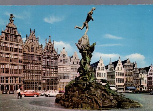 Carte Postale D' Anvers (Belgique) Le Brabo Et Anciennes Maisons Des Corporations