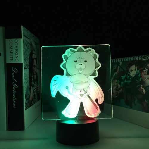 Lampe Led En Acrylique Colorée À Deux Tons Avec Personnage De Dessin Animé, Décoration De Chambre D'enfant, Cadeau D'anniversaire, Manga