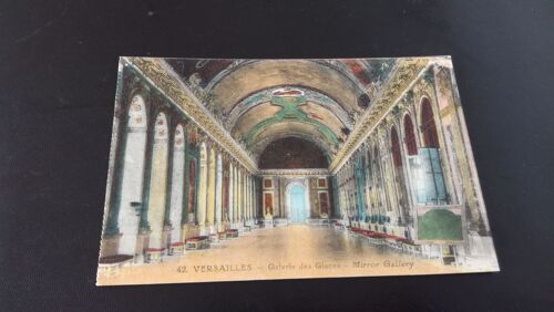 Carte Postale Versailles Galerie Des Glaces Mirror Gallery En L'état Sur Les Photos