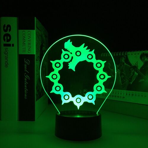 Lampe Led En 3d À L'effigie Des Sept Vers Morts Du Dragon, Cadeau D'anniversaire, Luminaire Décoratif D'intérieur, Idéal Pour Une Chambre À Coucher