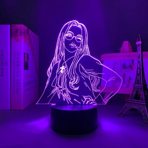 Anime Integra Hellsing Led Light For Kids Bedroom Decoration Birthday Room Decor Gift Desk 3d Lamp Manga Integra Hellsing