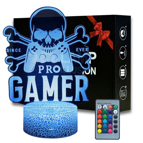 Lampe De Nuit 3d Pour Jeux Vidéo, Veilleuse Pour Enfants, Écouteurs, Gamer, Couleur Changeante, Lampe De Table Pour Décoration De La Maison, Nouveauté