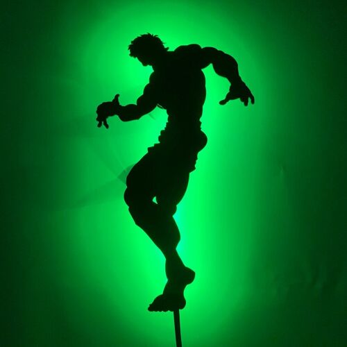 Black Silhouette Lamp Anime Baki The Grappler Wall Decor Light For Living Room Decor Night Light Bedroom Manga Wall Lamp Baki