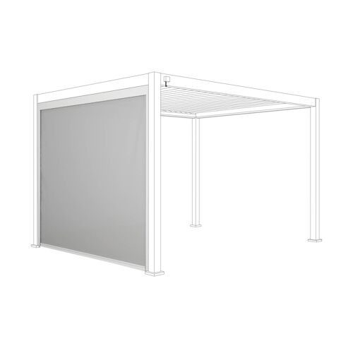 Store Blanc Pour Pergola Bioclimatique Triomphe 3m. Aluminium Et Textilène