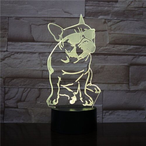 Lampe Led 3d Aux Couleurs Changeantes Avec Télécommande Tactile, Luminaire Décoratif D'intérieur, Idéal Pour Une Chambre D'enfant